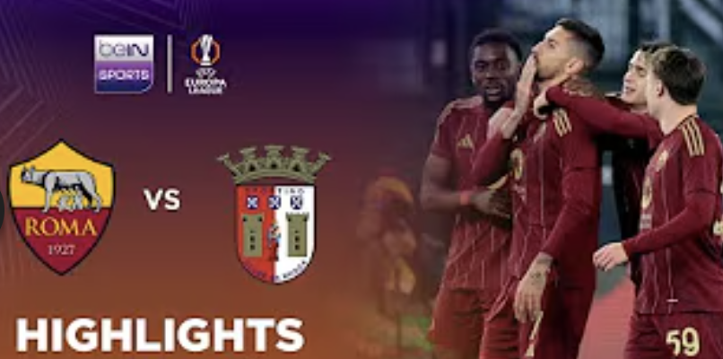 Roma 3-0 SC Braga | Europa League 24/25 Match Highlights